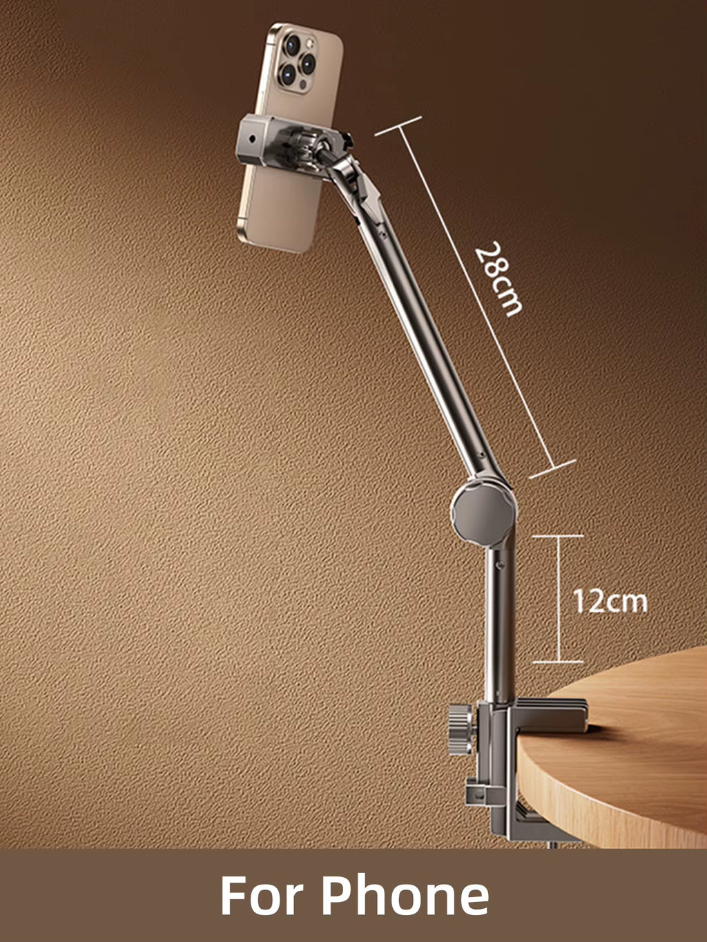 Tablet Holder Ipad Desk Stand for 4~13In Phone Tablet with 360° Adjustable Foldable Metal Arm Tablet Bracket Holder