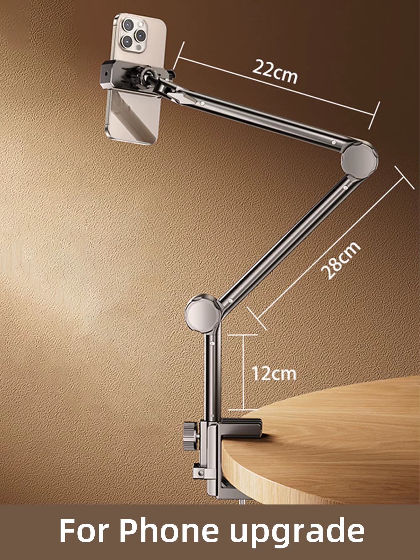 Tablet Holder Ipad Desk Stand for 4~13In Phone Tablet with 360° Adjustable Foldable Metal Arm Tablet Bracket Holder