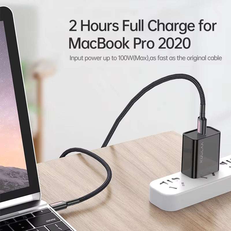 Type C to Type C Cable PD 100W Fast Charger Cord Cable 